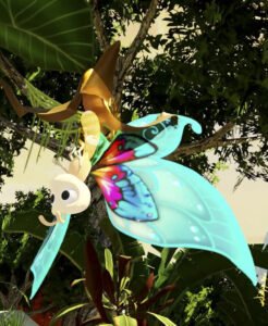 La oruga se convirtió en mariposa