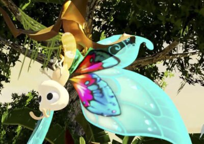 La oruga se convirtió en mariposa